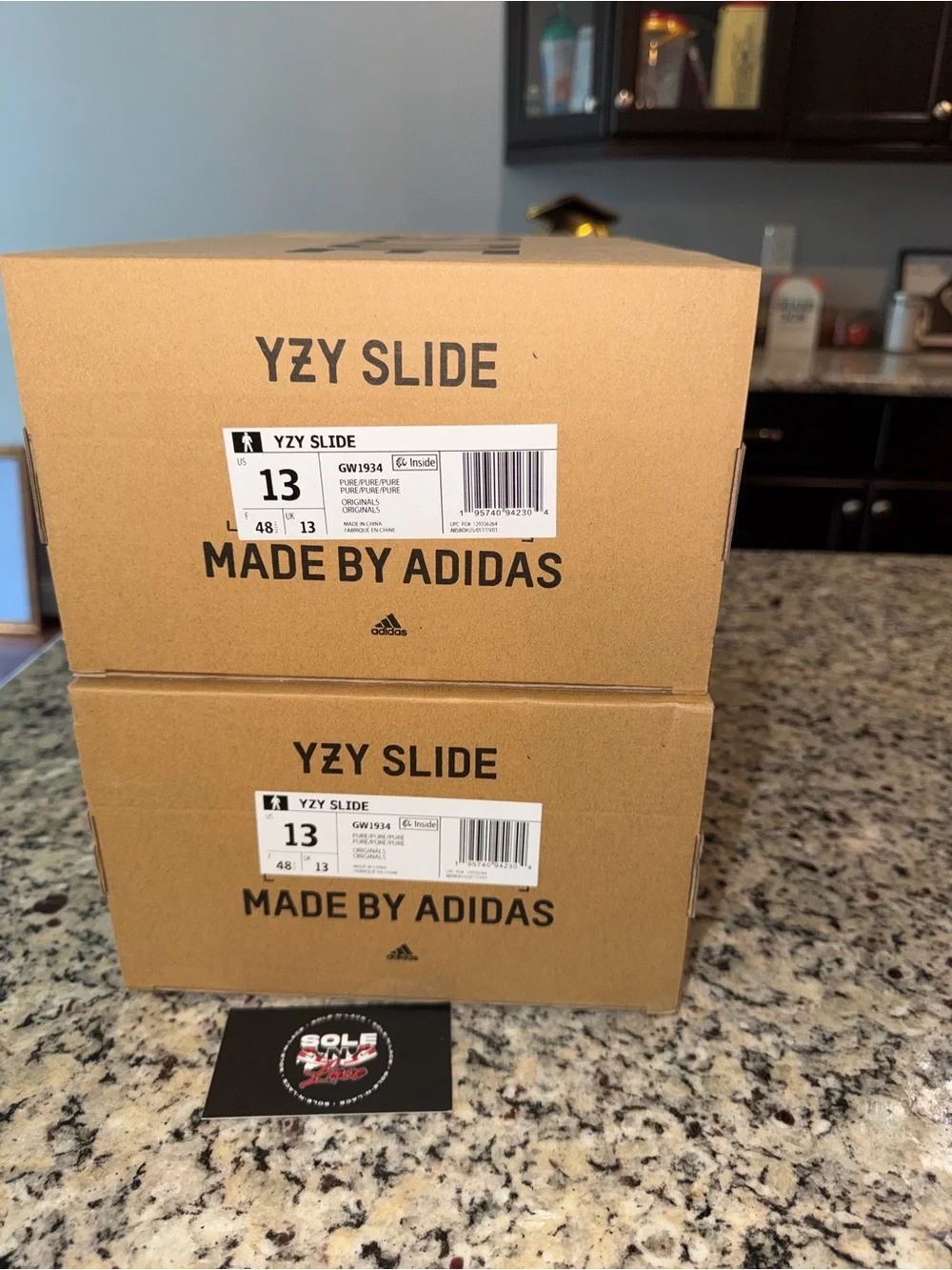Size 13 Adidas Yeezy Slide Pure SKU GW1934 Brand New